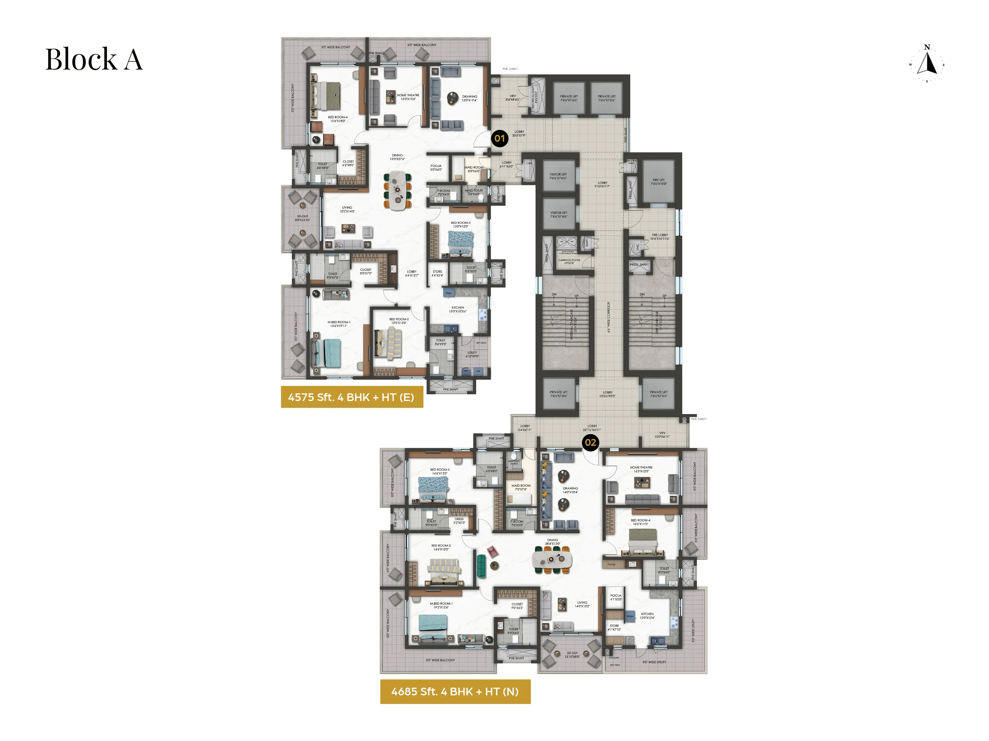 Tower A Floor Plan