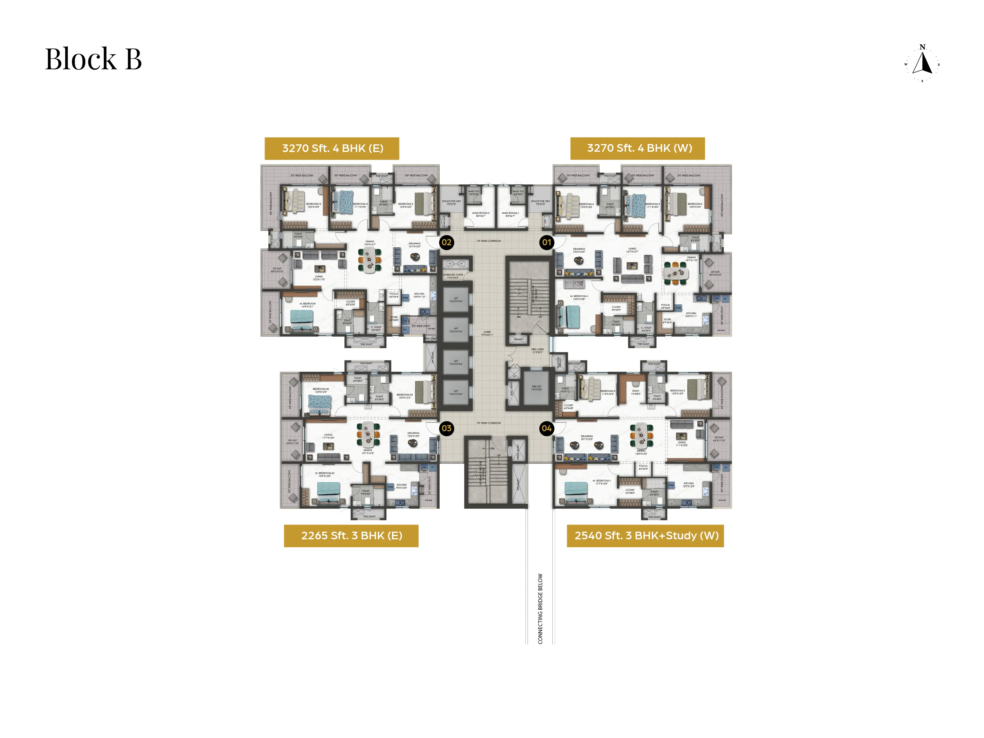 Tower B Floor Plan